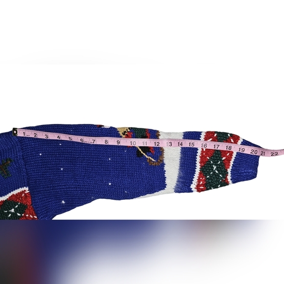 Croft & Barrow Vintage Knitted By Hamd Christmas Winter Cardigan XS EUC - Picture 11 of 13